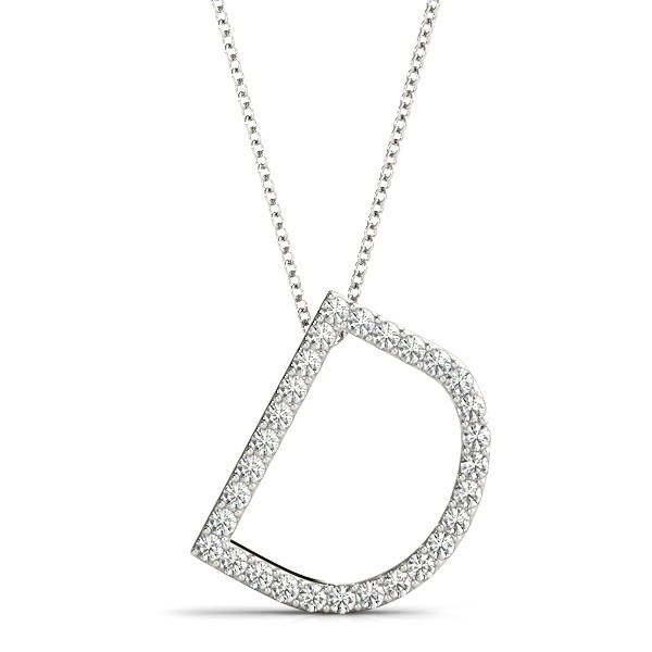 Draper Natural Diamond Prong Set  Necklace