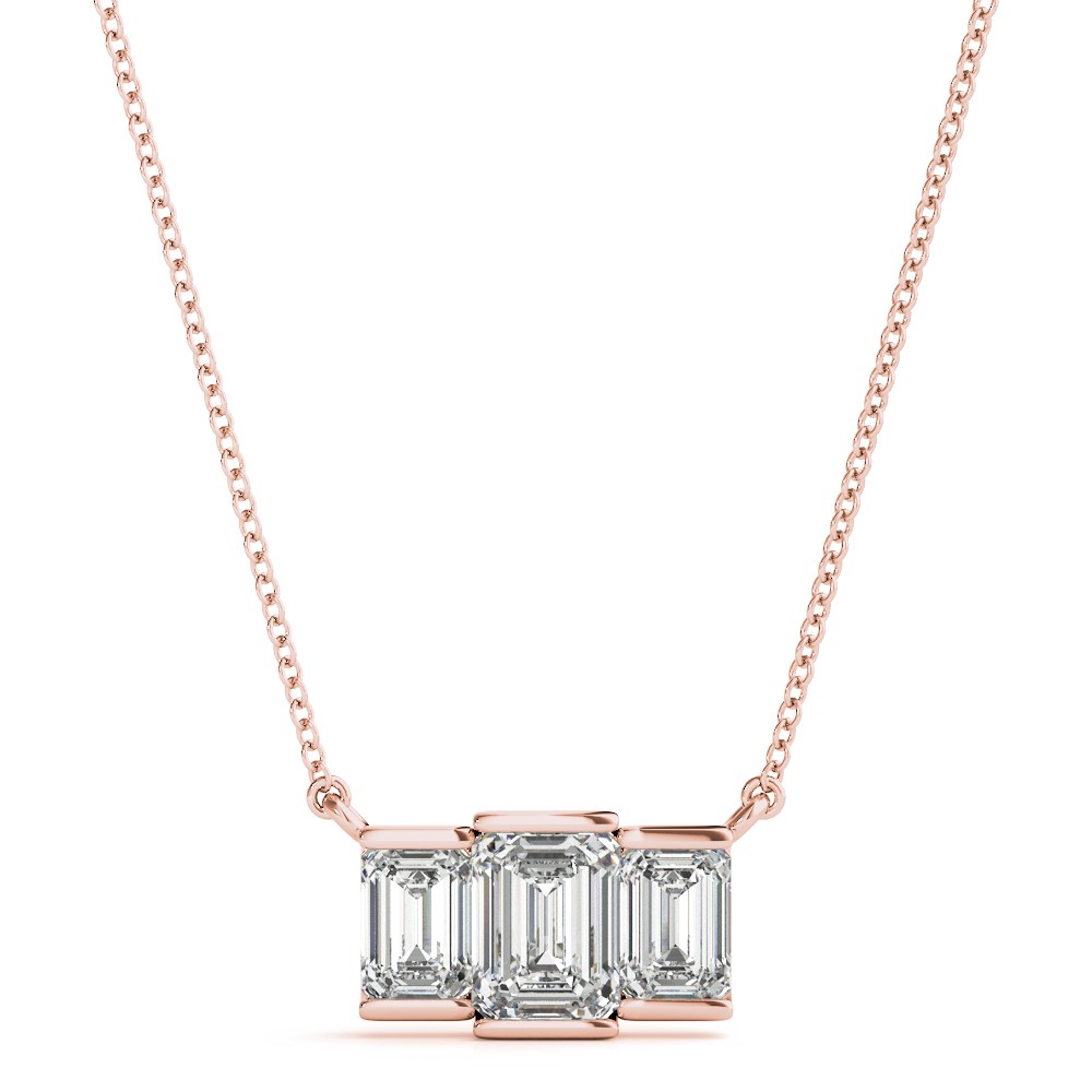 Jonit Natural Diamond Bar Set  Necklace