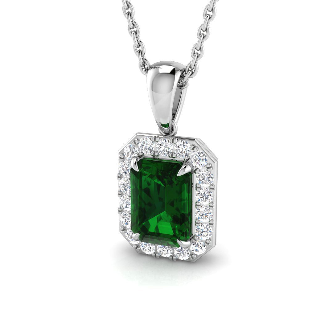 Aisha Emerald Prong Set 