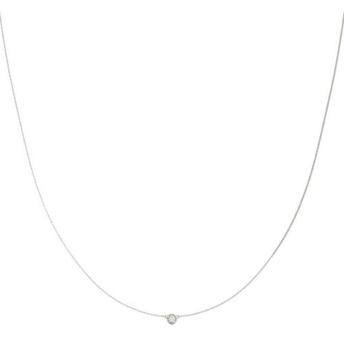 Rohese Natural Diamond Bezel Set  Necklace