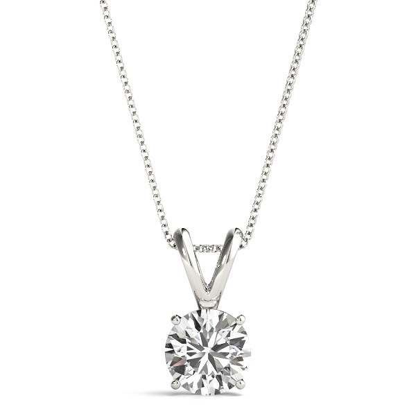Clara Natural Diamond 4 Prong  Necklace