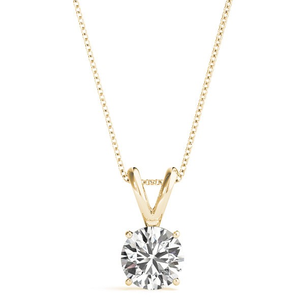 Clara Natural Diamond 4 Prong  Necklace