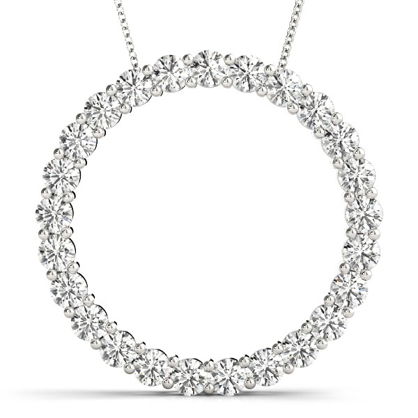 Otis Natural Diamond Prong Set  Necklace