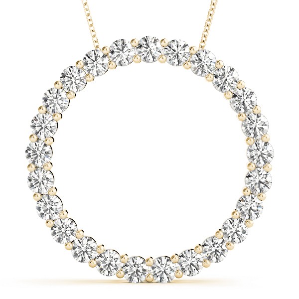 Otis Natural Diamond Prong Set  Necklace