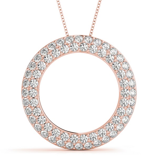 Finley Natural Diamond Pave Set  Necklace