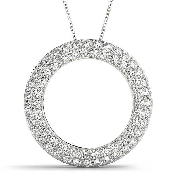 Pave Set Natural Diamond  Necklace