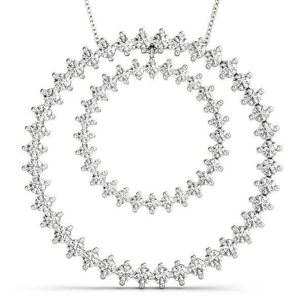 Pave Set Natural Diamond  Necklace