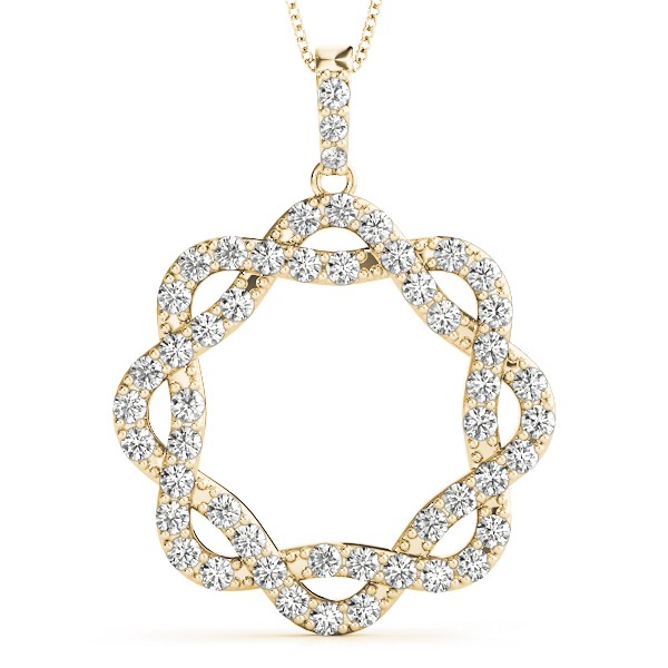 Milton Natural Diamond Pave Set  Necklace