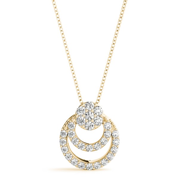 Phillip Natural Diamond Prong Set  Necklace