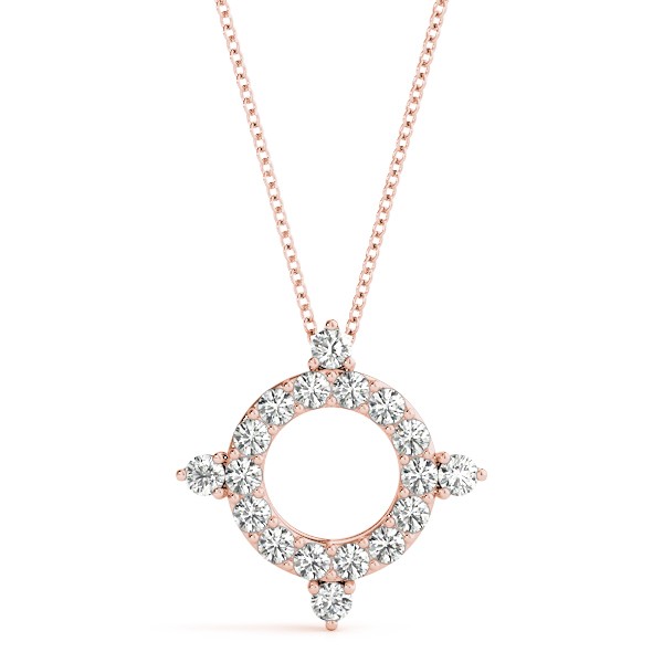 Myles Natural Diamond Pave Set  Necklace