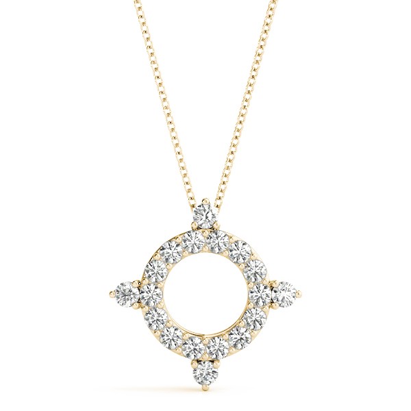 Myles Natural Diamond Pave Set  Necklace