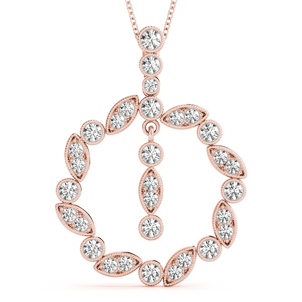 Dylan Natural Diamond Prong Set  Necklace