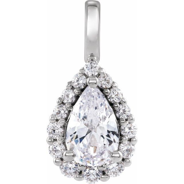 3 Prong Natural Diamond  Necklace
