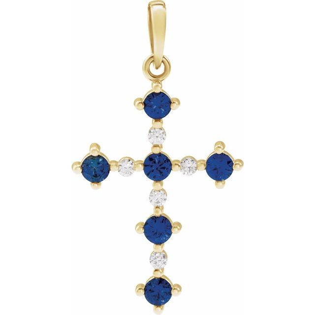 Pulakita Blue Sapphire Prong Set  Necklace