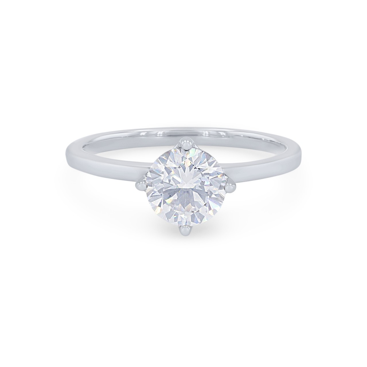 4 Prong Natural  Diamond Ring