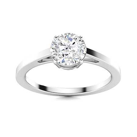 4 Prong Natural  Diamond Ring