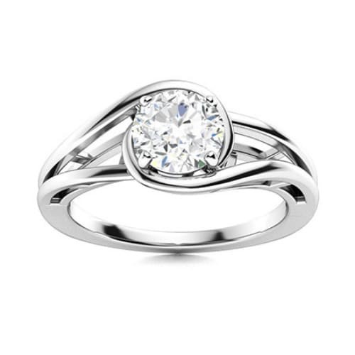 4 Prong Natural  Diamond Ring