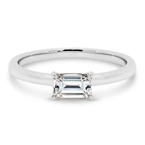 4 Prong Natural Diamond  Engagement Ring