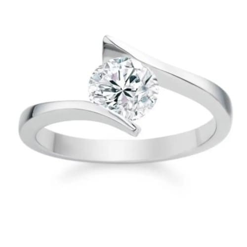 Tension Natural  Diamond Ring
