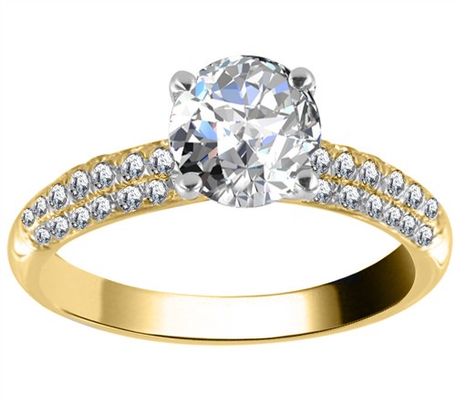 Prong Natural  Diamond Ring