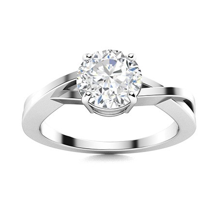 4 Prong Natural  Diamond Ring