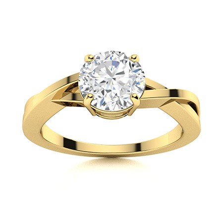 4 Prong Natural  Diamond Ring