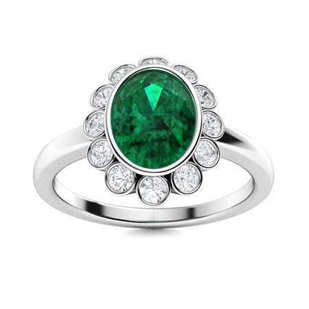 Braelynn 0.50 Carat Emerald  Engagement Ring