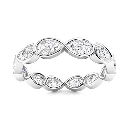 Bezel Natural  Diamond Ring