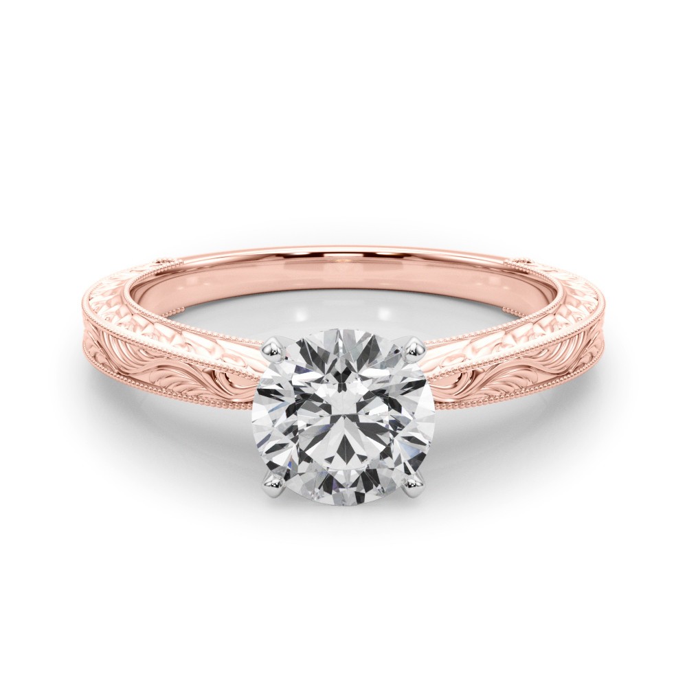 Baldehiua Natural Diamond 4 Prong  Engagement Ring
