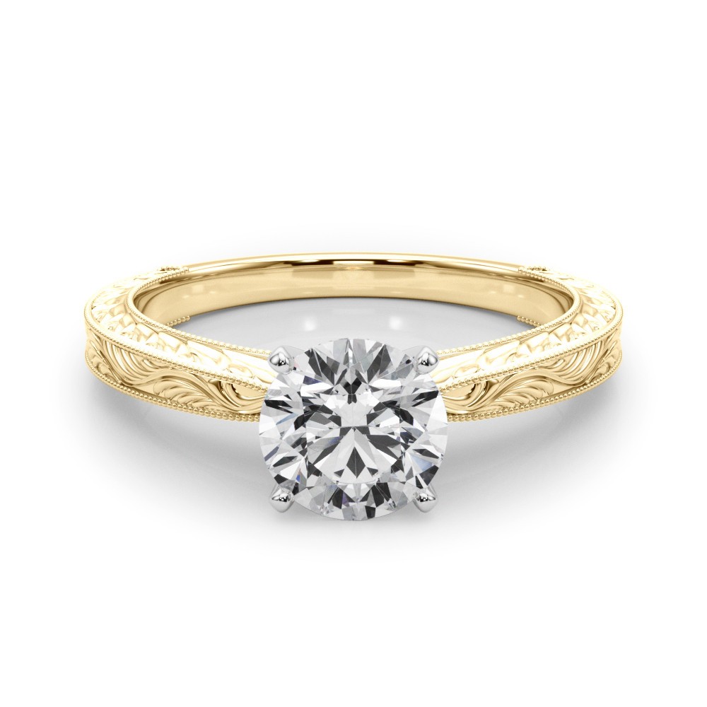 Baldehiua Natural Diamond 4 Prong  Engagement Ring