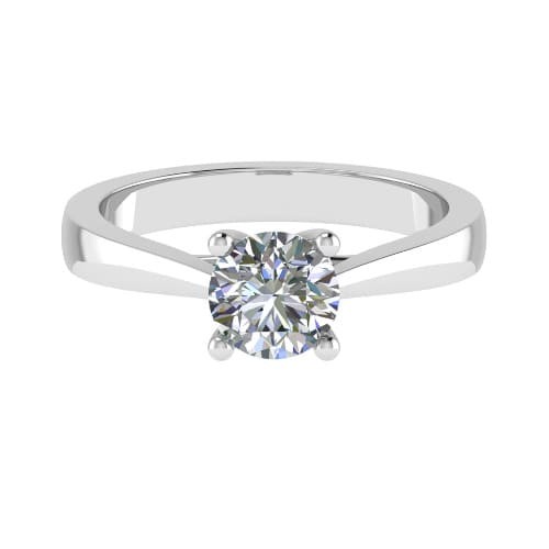 4 Prong Natural  Diamond Ring