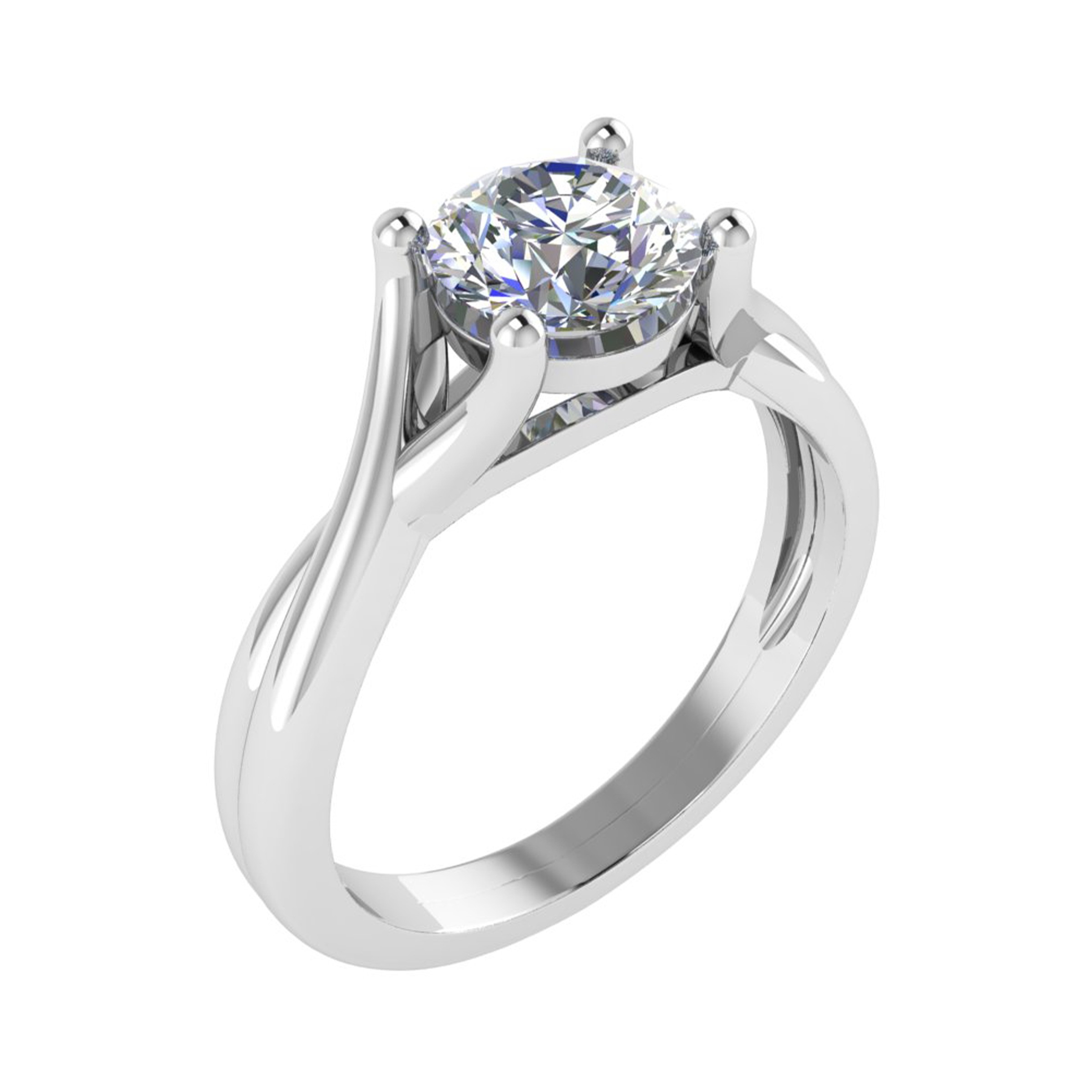 Cammi Natural 4 Prong  Diamond Ring