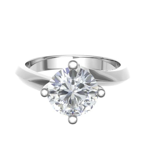 4 Prong Natural  Diamond Ring