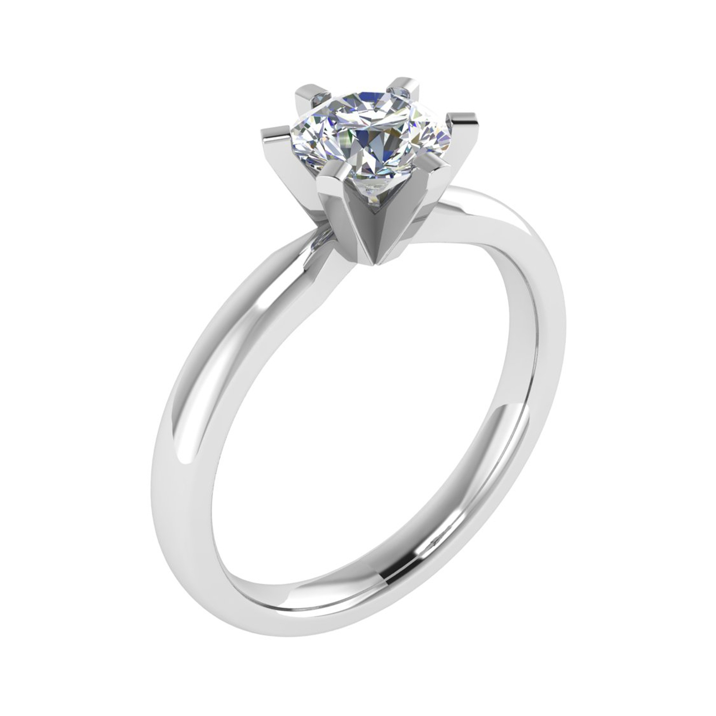 Lucia Natural 4 Prong  Diamond Ring