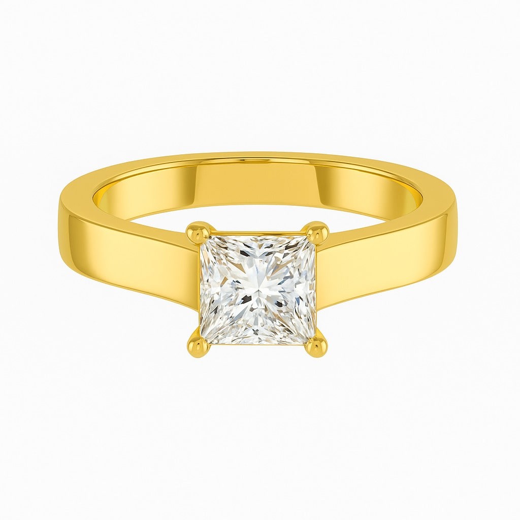 Bellina Natural Diamond 4 Prong  Engagement Ring