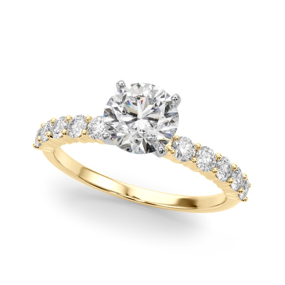 Caral Natural Diamond 4 Prong  Engagement Ring