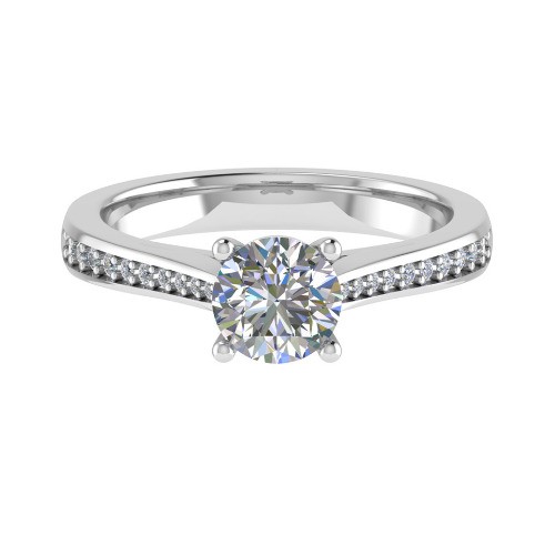 Dannielle Natural Diamond 4 Prong  Engagement Ring