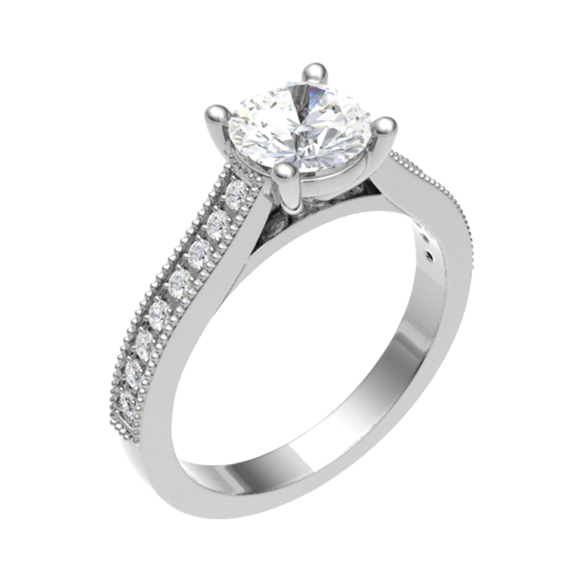 Chestina Natural Diamond 4 Prong  Engagement Ring