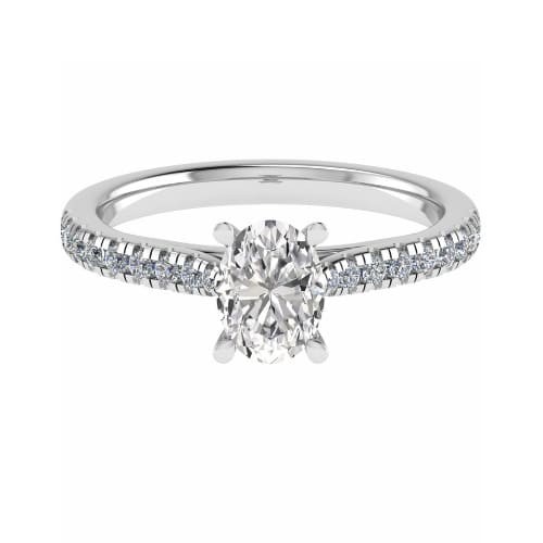 4 Prong Natural Diamond  Engagement Ring