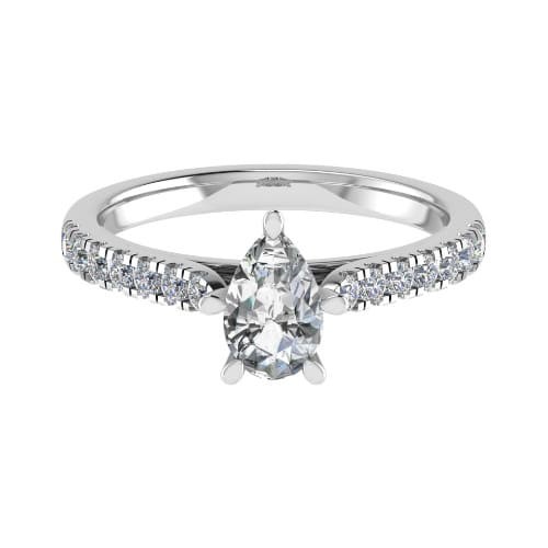 Prong Natural Diamond  Engagement Ring