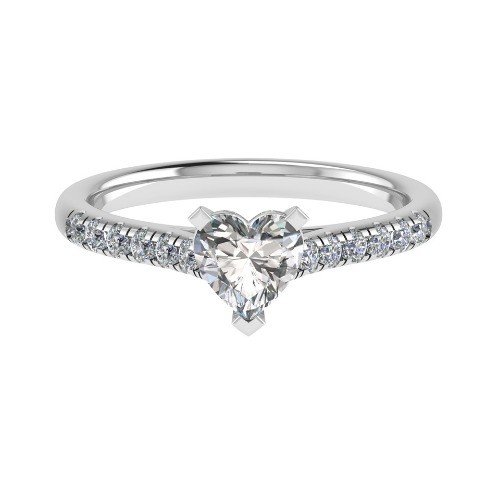 3 Prong Natural Diamond  Engagement Ring