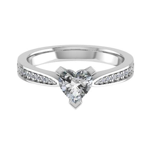 3 Prong Natural Diamond  Engagement Ring