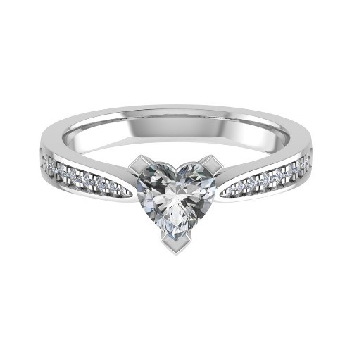 3 Prong Natural Diamond  Engagement Ring