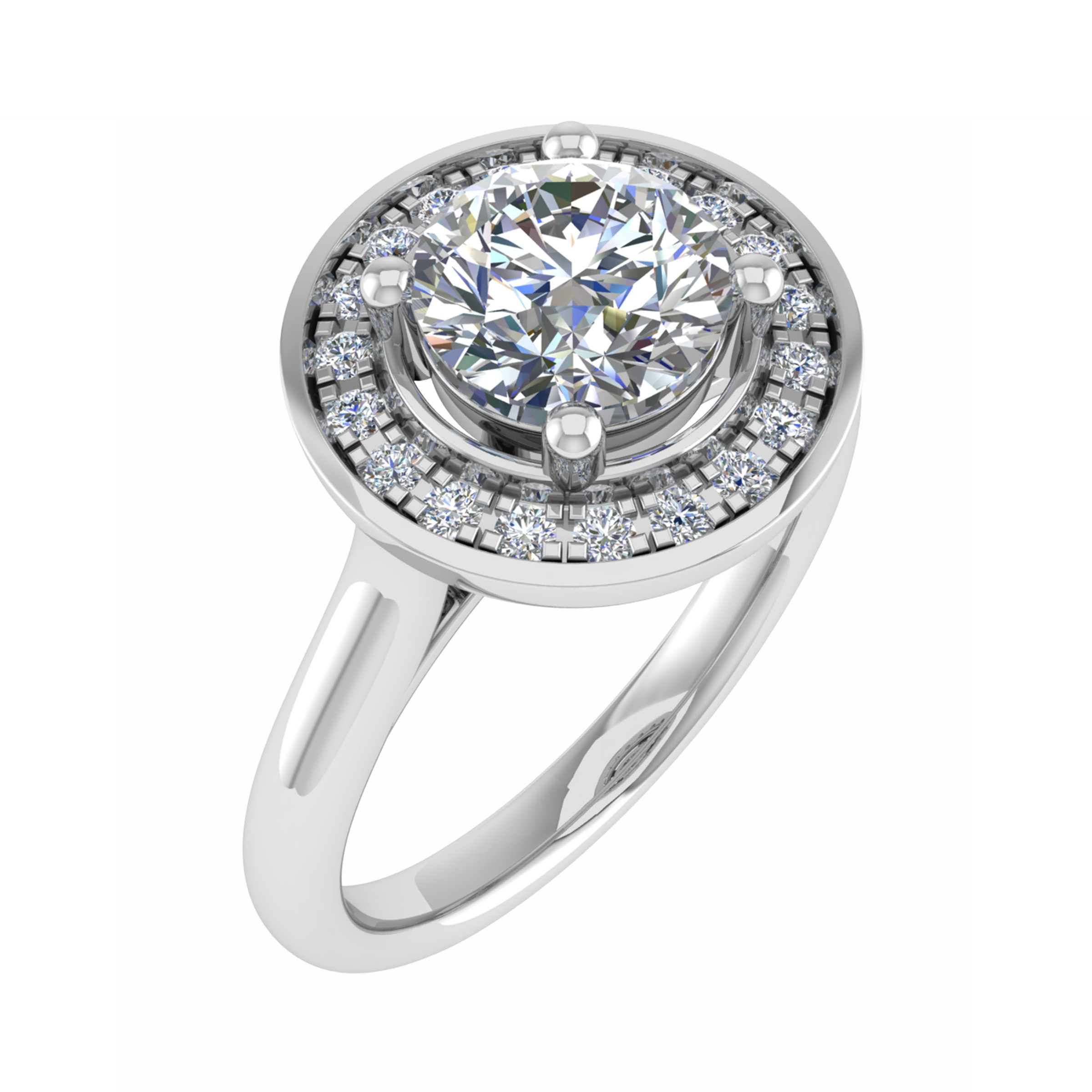 4 Prong 0.20 - 3.00 Carat Natural  Diamond Ring