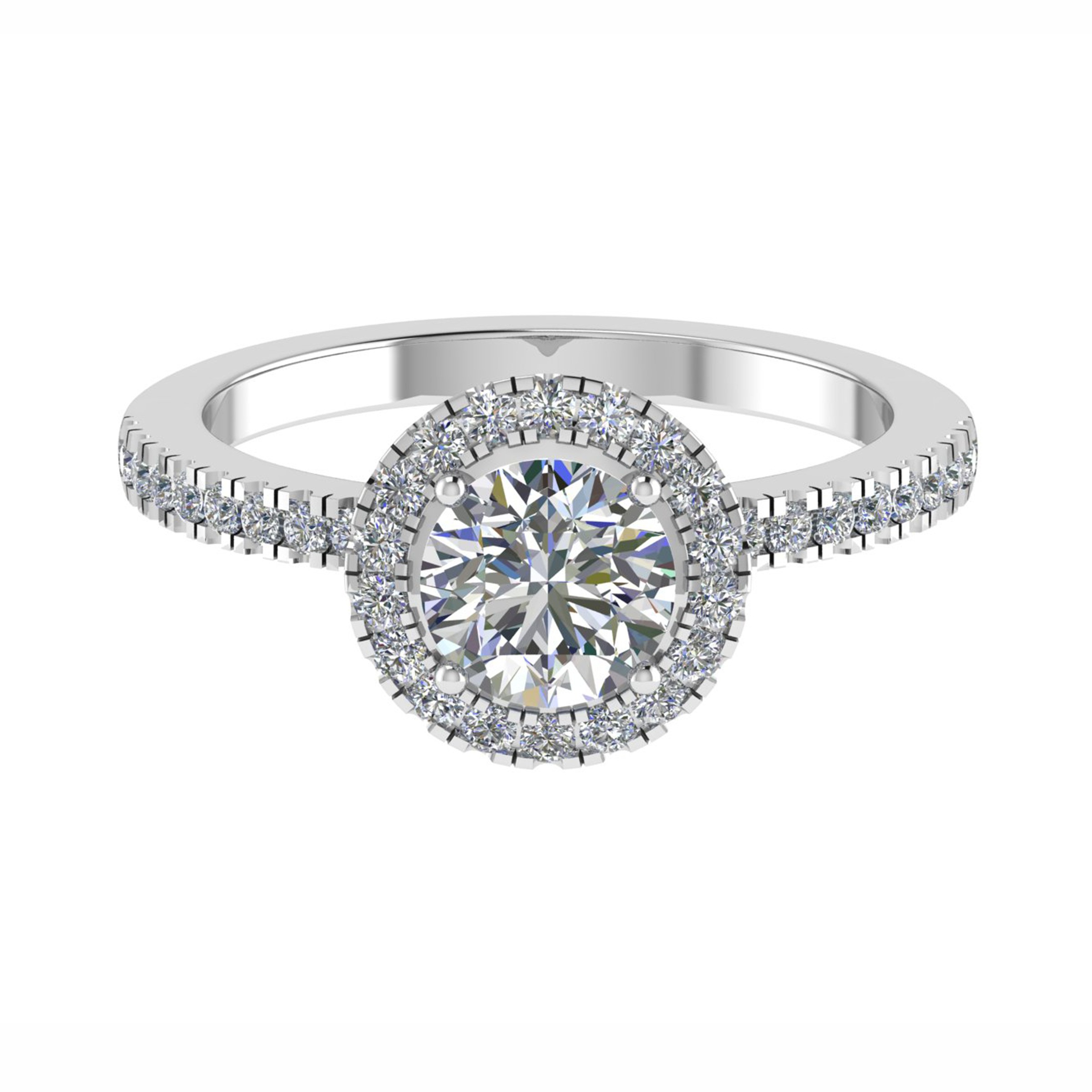 Eleanore Natural 4 Prong  Diamond Ring