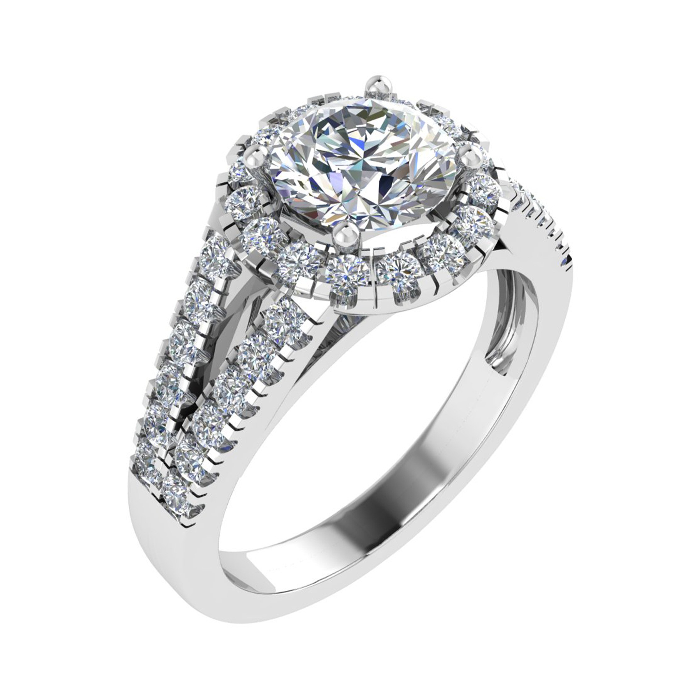 4 Prong Natural  Diamond Ring