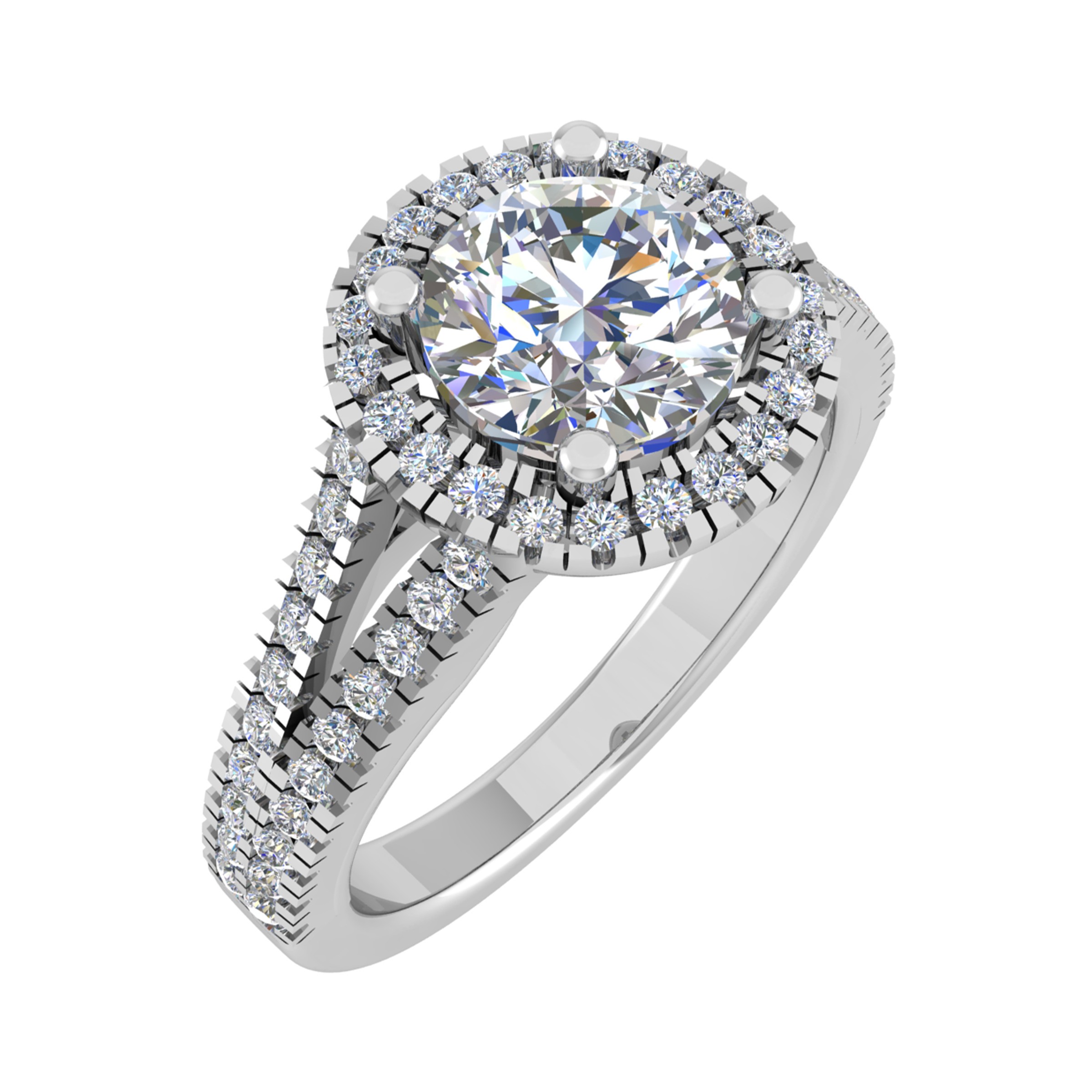 4 Prong Natural  Diamond Ring