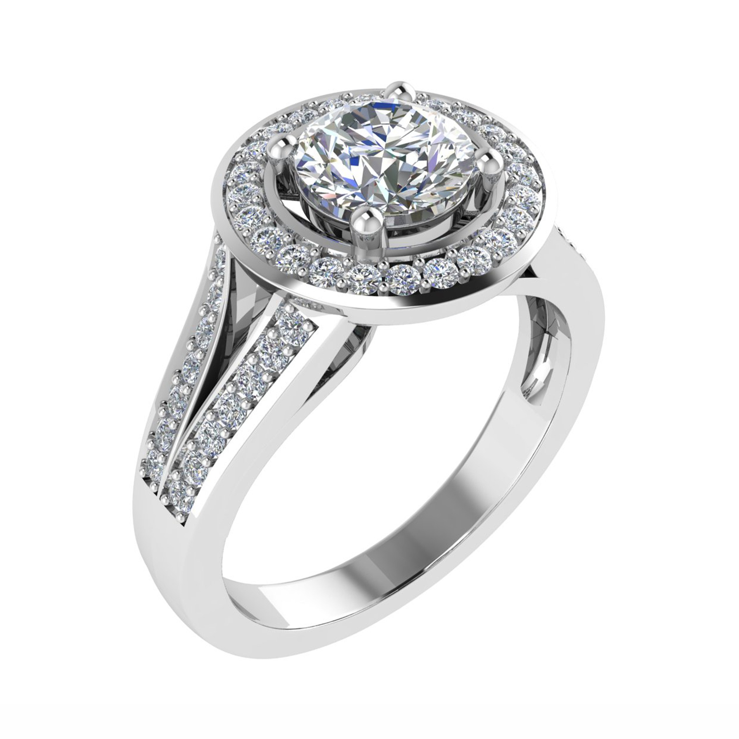 4 Prong Natural  Diamond Ring