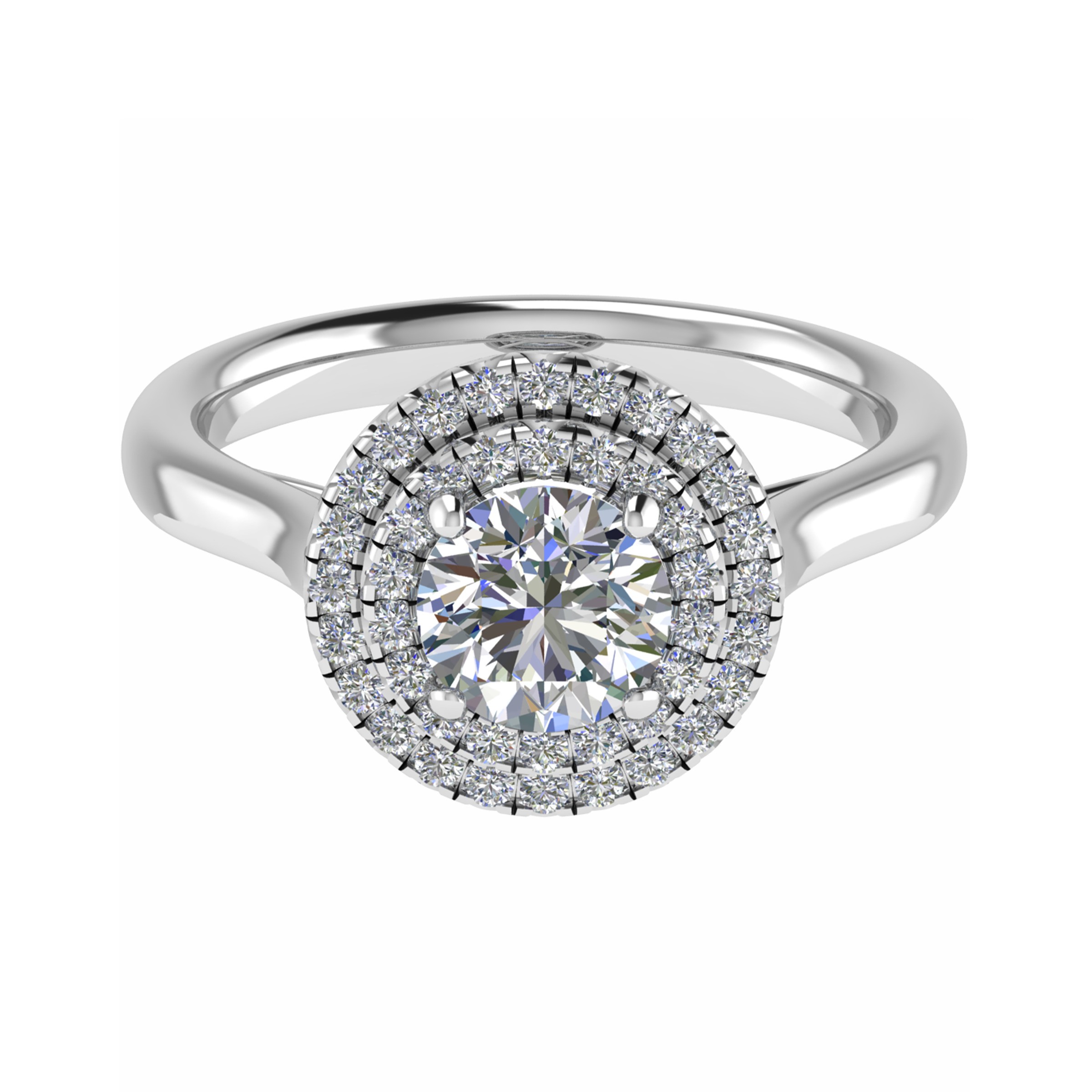 4 Prong Natural  Diamond Ring