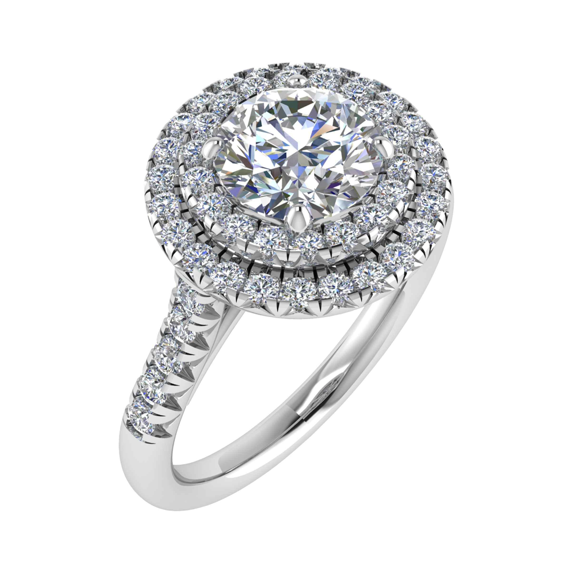 4 Prong Natural  Diamond Ring